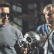 James Cameron on the set of Terminator